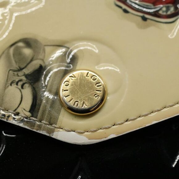 Pre Loved LOUIS VUITTON  Monogram Vernis Portefeiulle Sarah Wallet White M50371 - Picture 8 of 10